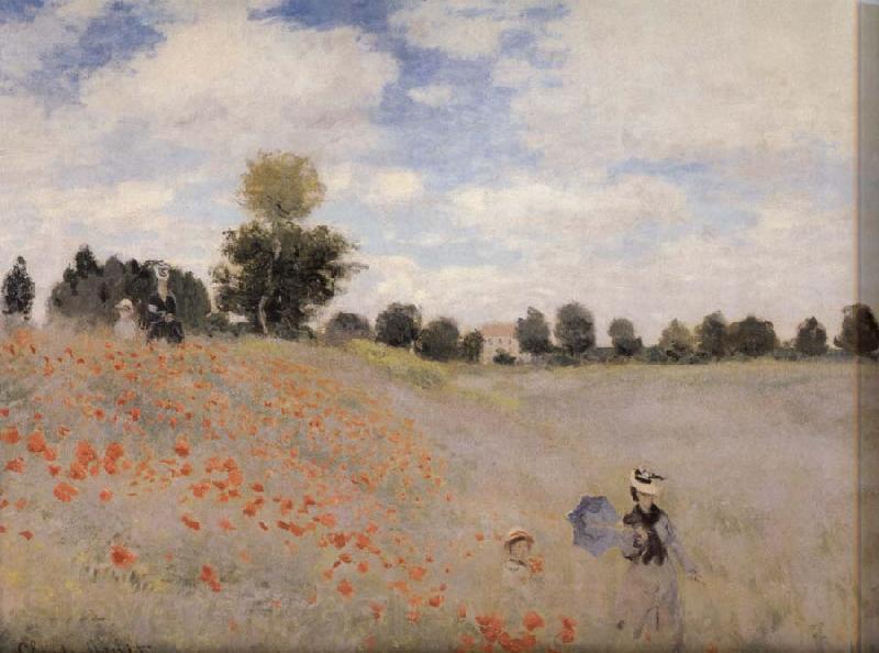 Claude Monet Poppy Field near Argenteuil Spain oil painting art